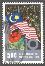 Malaysia Scott 105 Used